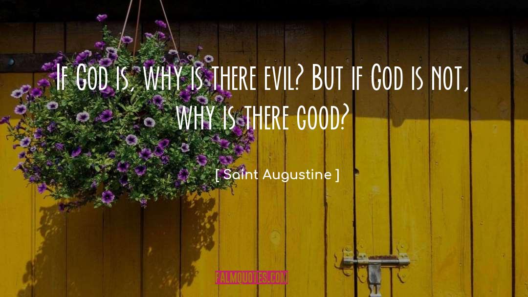 Why Is There Evil quotes by Saint Augustine