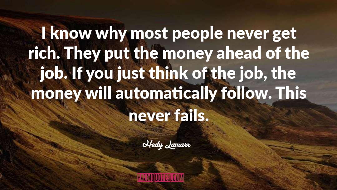 Why People Fail quotes by Hedy Lamarr