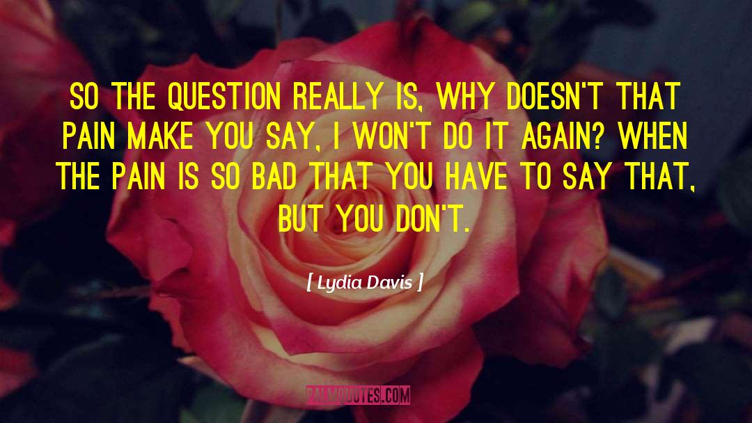 Why You Dont Have Money quotes by Lydia Davis