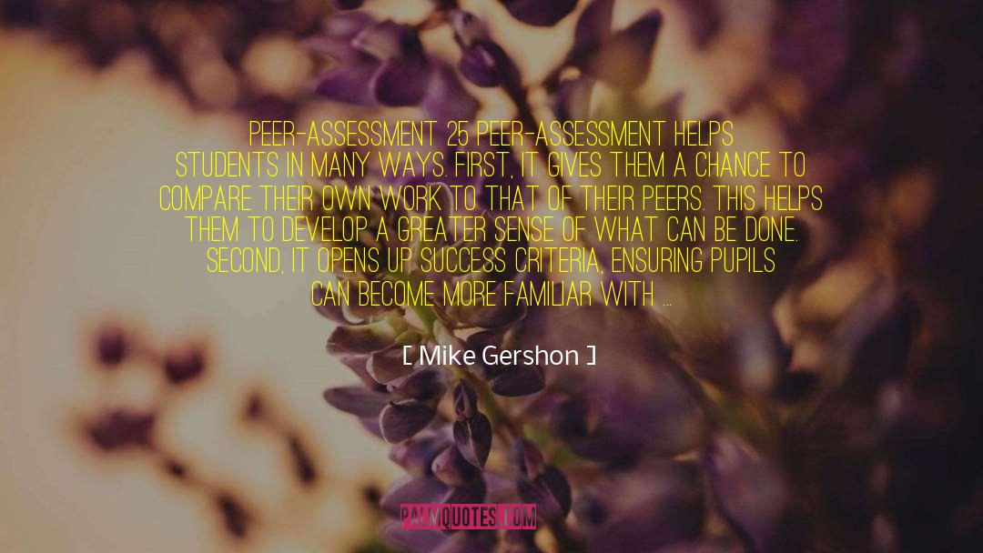 Wiatt Assessment quotes by Mike Gershon