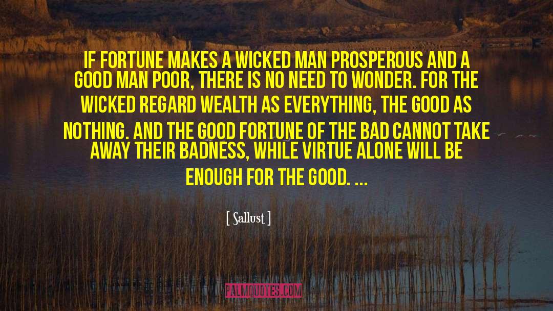 Wicked Man quotes by Sallust
