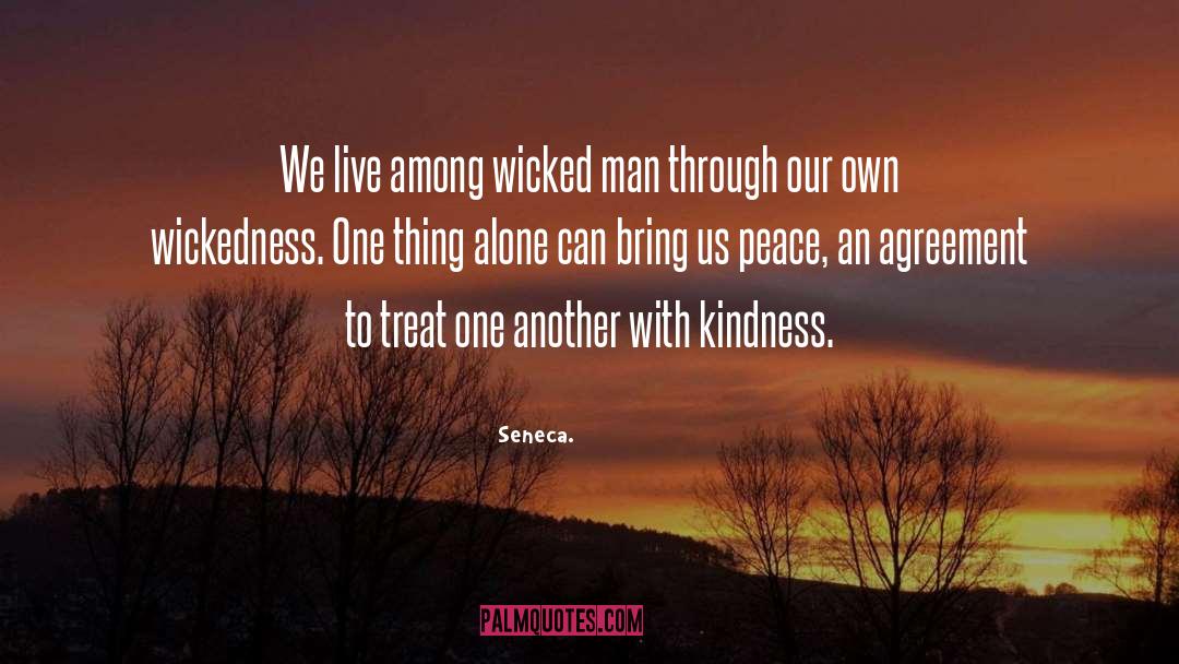 Wickedness quotes by Seneca.
