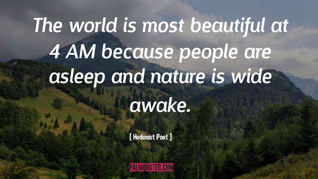 Wide Awake quotes by Hedonist Poet