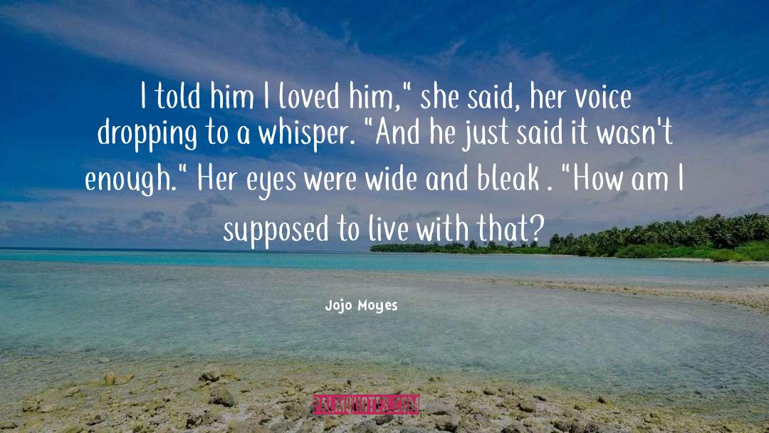 Wide Screen quotes by Jojo Moyes
