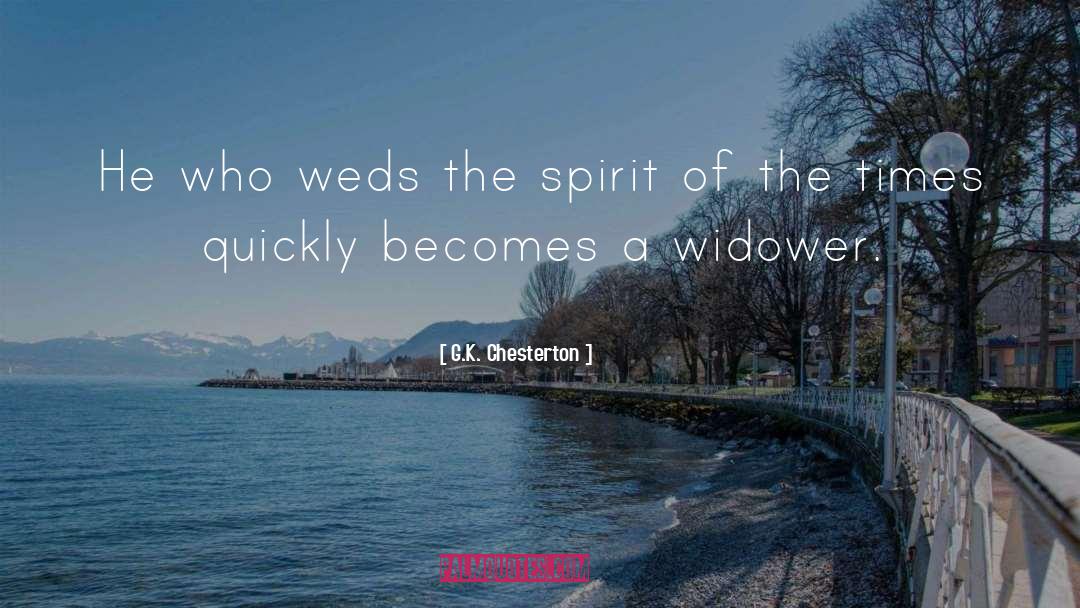 Widower quotes by G.K. Chesterton