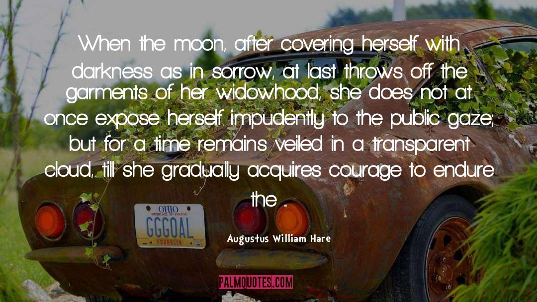 Widowhood quotes by Augustus William Hare