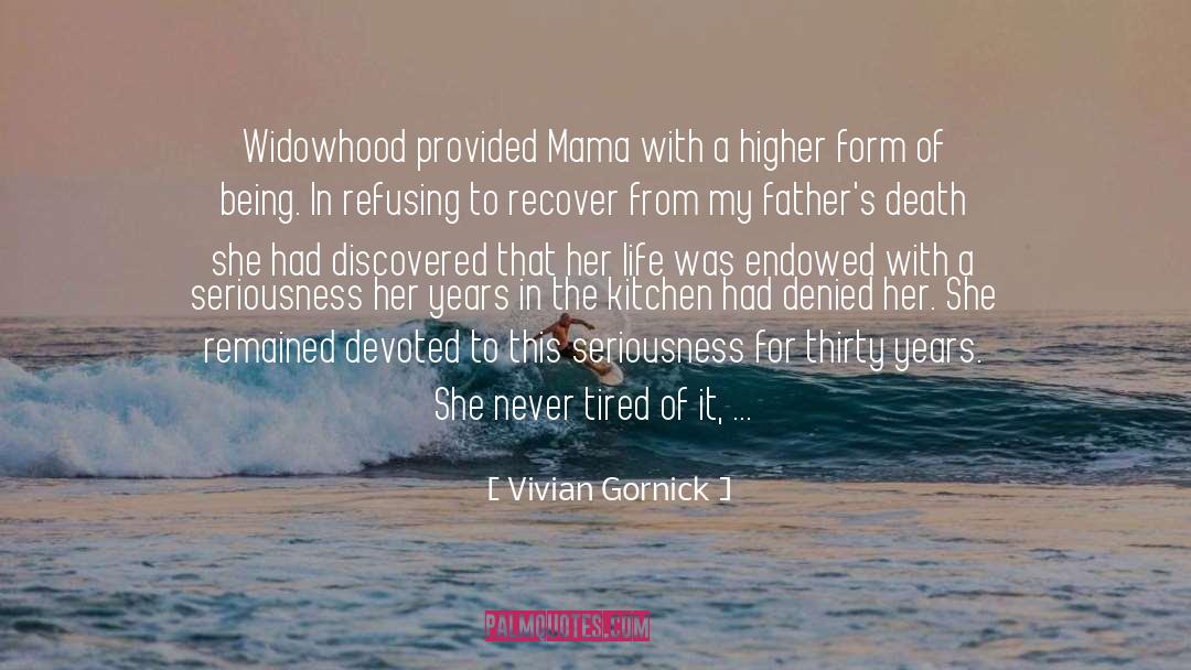 Widowhood quotes by Vivian Gornick