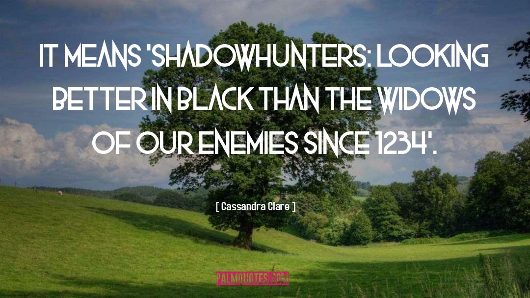 Widows quotes by Cassandra Clare