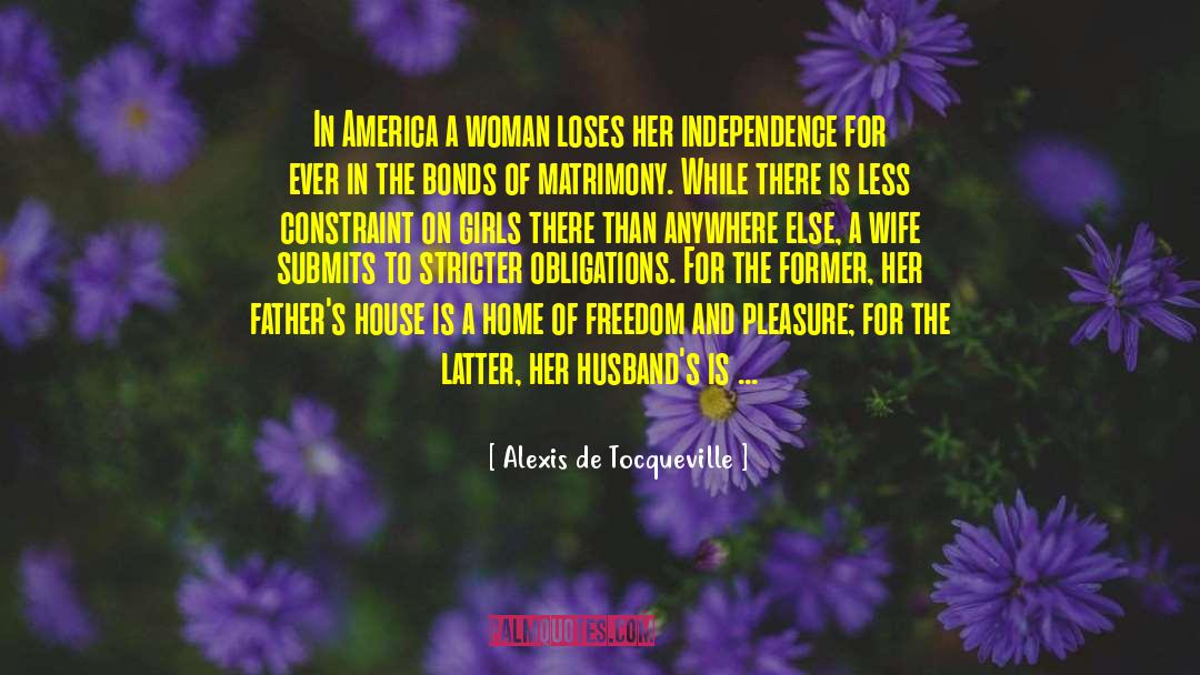 Wife And Husband Relationship quotes by Alexis De Tocqueville