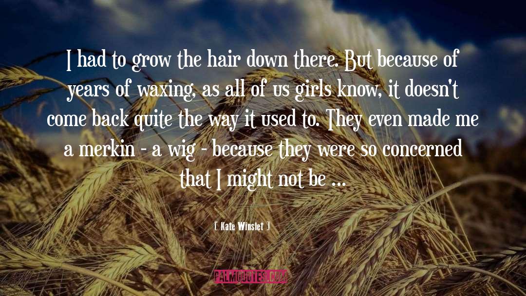 Wigs quotes by Kate Winslet