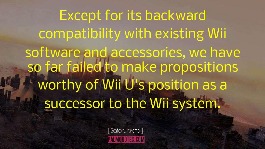 Wii quotes by Satoru Iwata