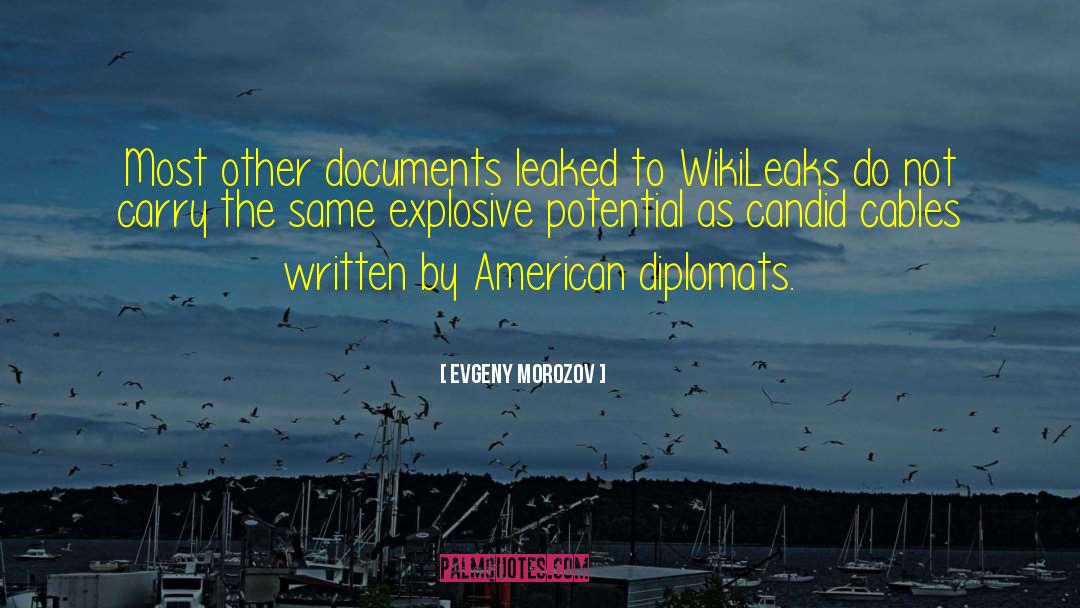 Wikileaks quotes by Evgeny Morozov