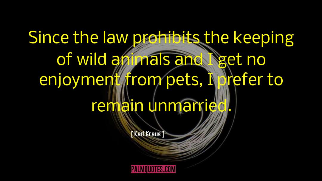 Wild Animals quotes by Karl Kraus