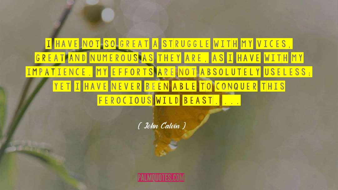 Wild Beast quotes by John Calvin