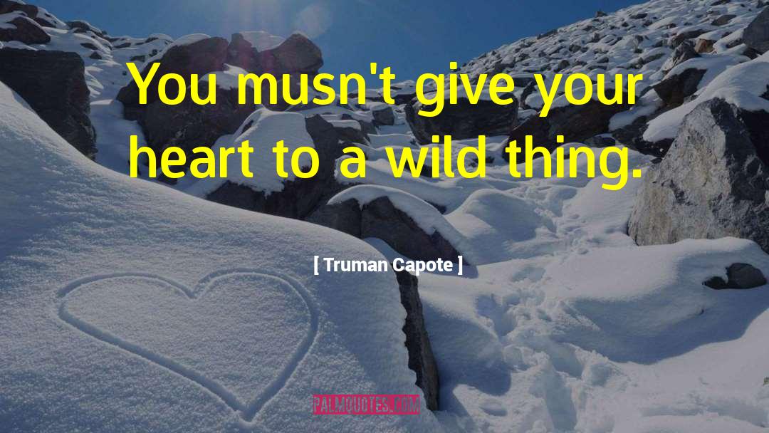 Wild Thing quotes by Truman Capote