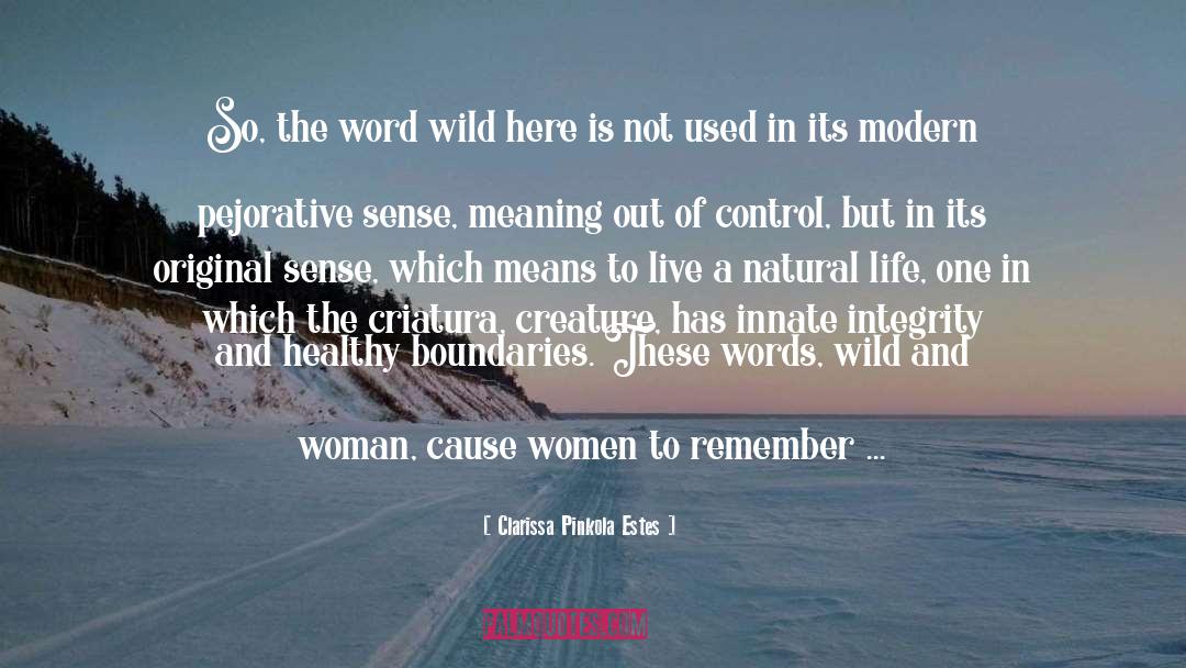 Wild Woman quotes by Clarissa Pinkola Estes