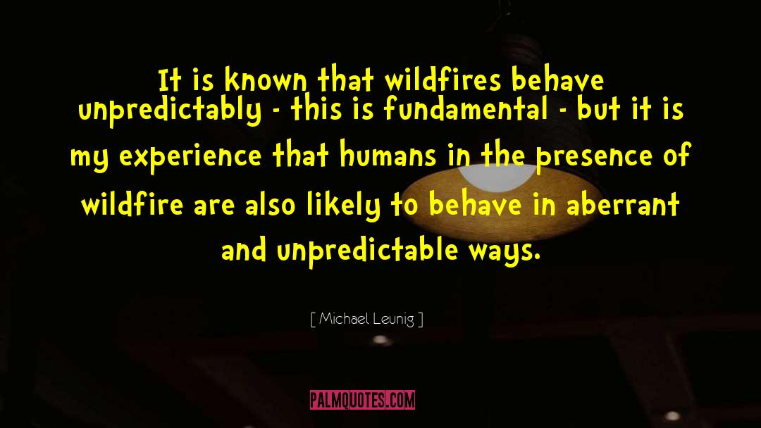 Wildfire quotes by Michael Leunig