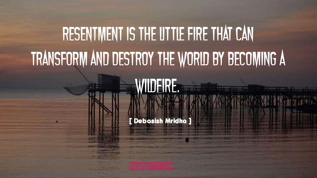 Wildfire quotes by Debasish Mridha