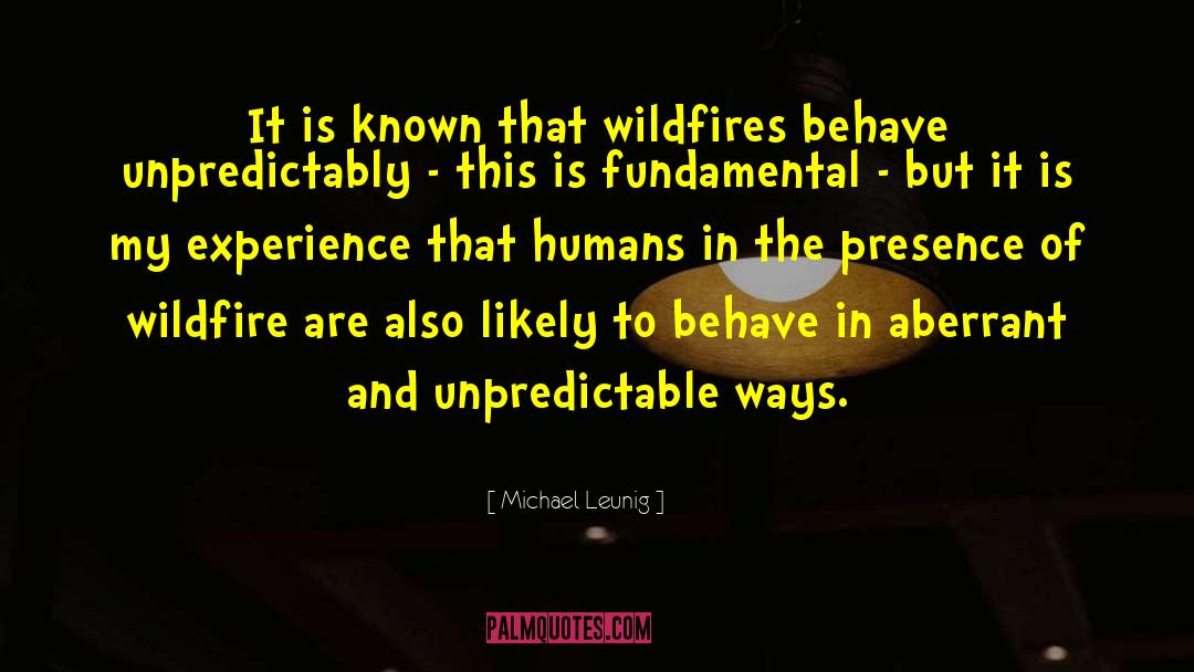 Wildfires quotes by Michael Leunig