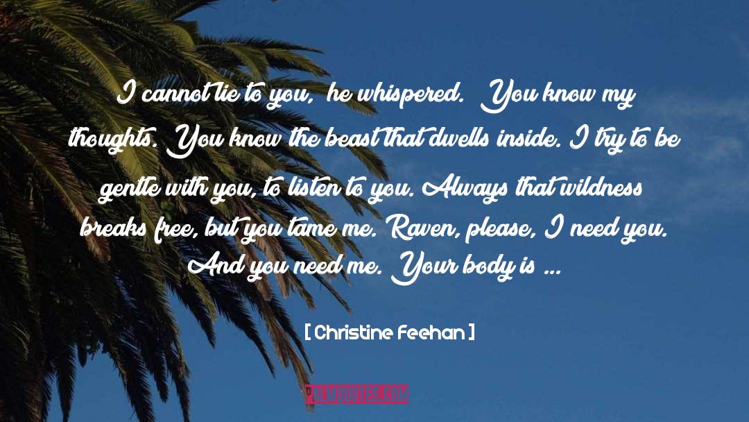 Wildness quotes by Christine Feehan