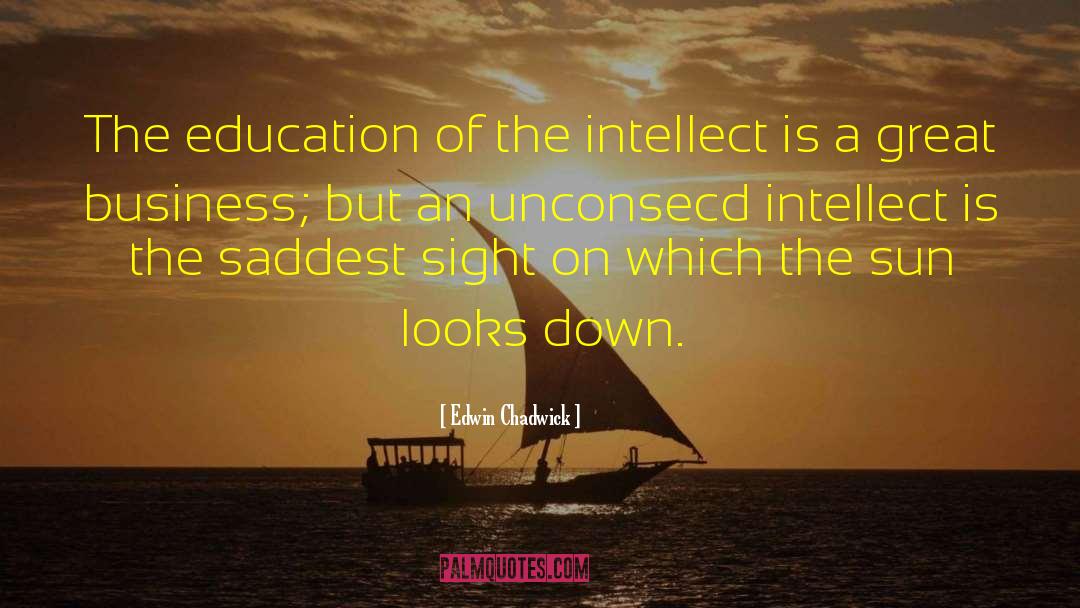 Wilds Of The Intellect quotes by Edwin Chadwick