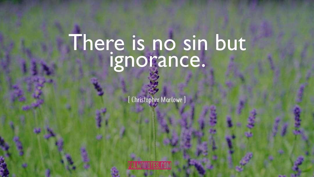 Wilful Ignorance quotes by Christopher Marlowe