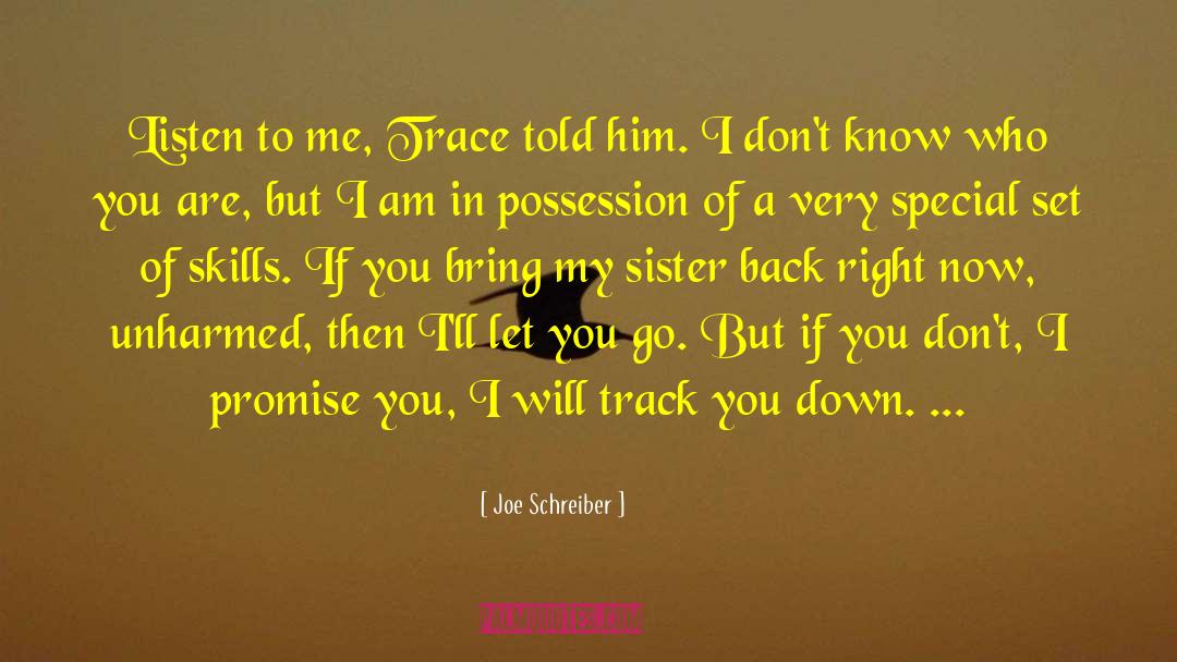 Will Find You quotes by Joe Schreiber
