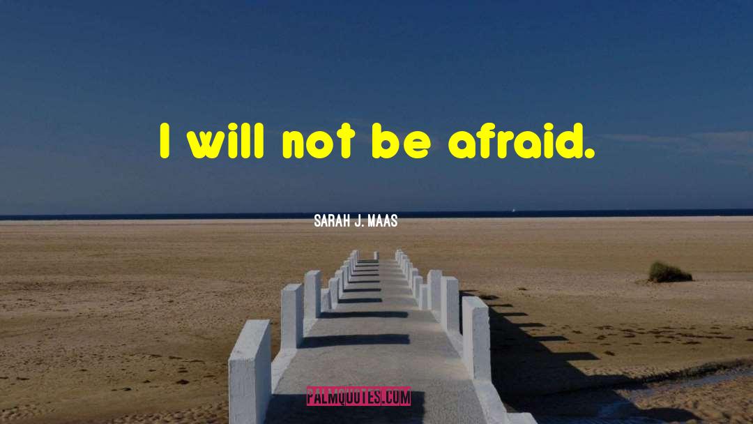 Will Not Be Afraid quotes by Sarah J. Maas