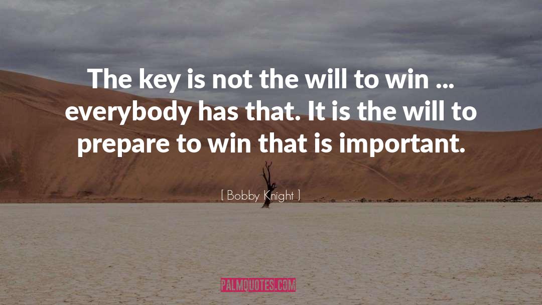 Will To Win quotes by Bobby Knight