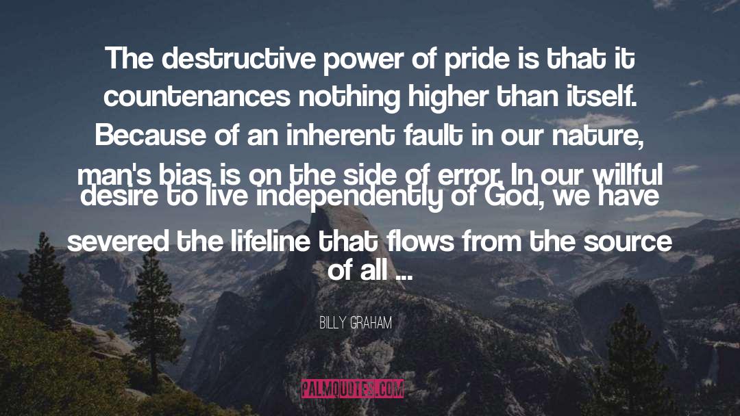 Willful quotes by Billy Graham