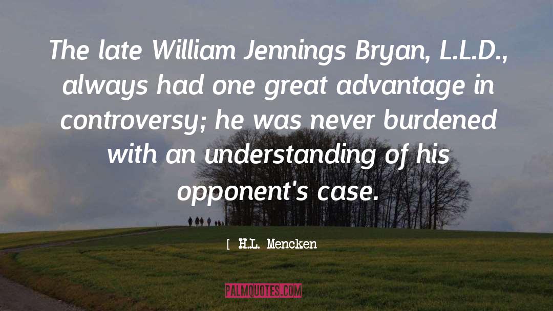 William Jennings Bryan quotes by H.L. Mencken