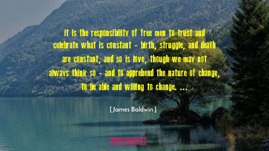 Willing To Change quotes by James Baldwin