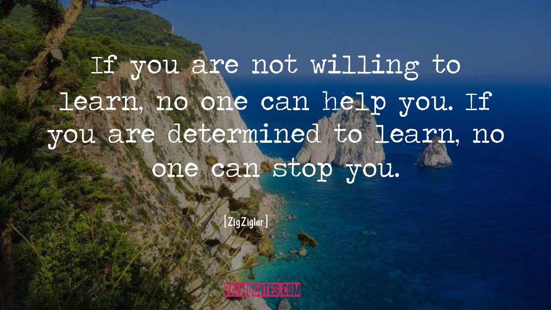 Willing To Learn quotes by Zig Ziglar