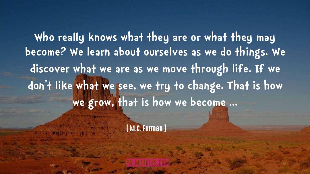 Willingness To Learn quotes by M.C. Forman