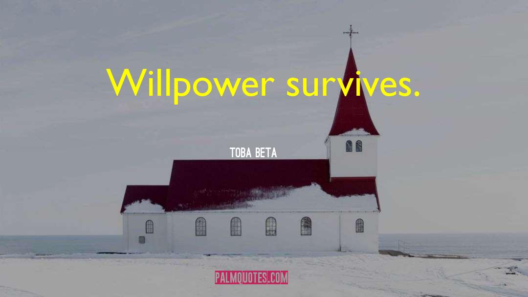 Willpower quotes by Toba Beta