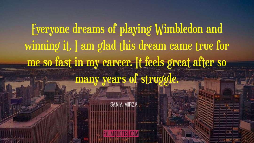 Wimbledon quotes by Sania Mirza