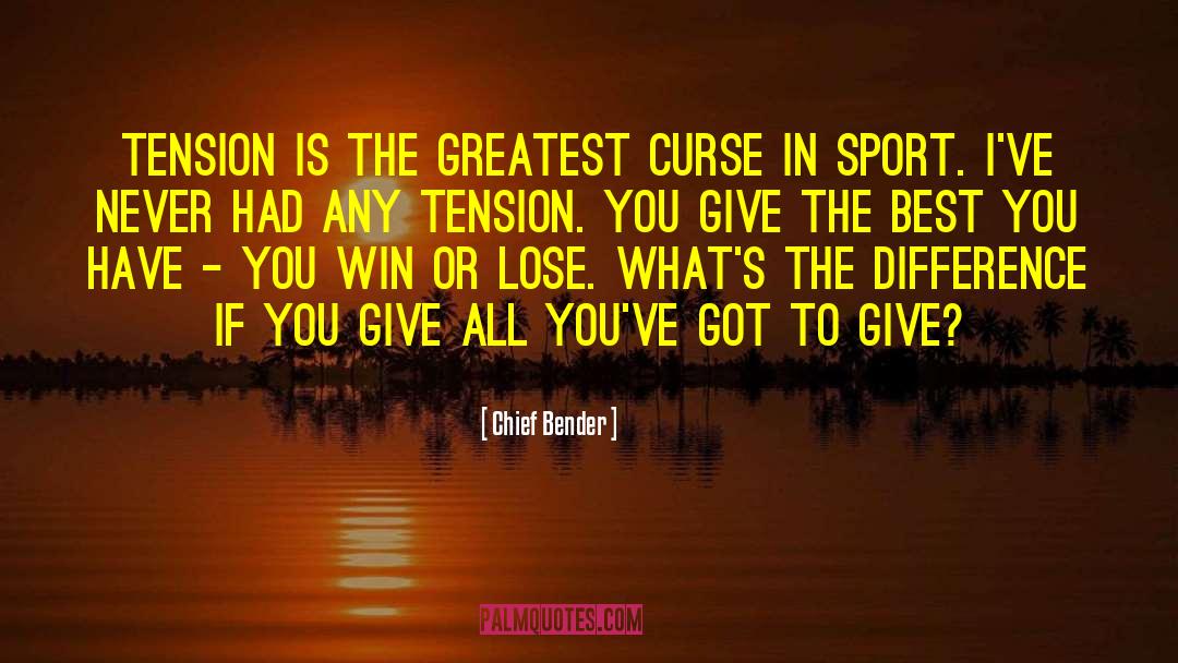 Win Or Lose quotes by Chief Bender