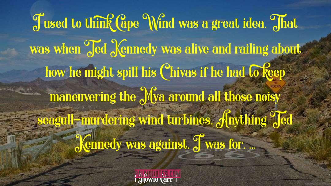 Wind Turbines quotes by Howie Carr