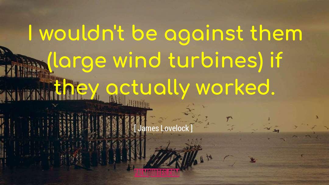 Wind Turbines quotes by James Lovelock