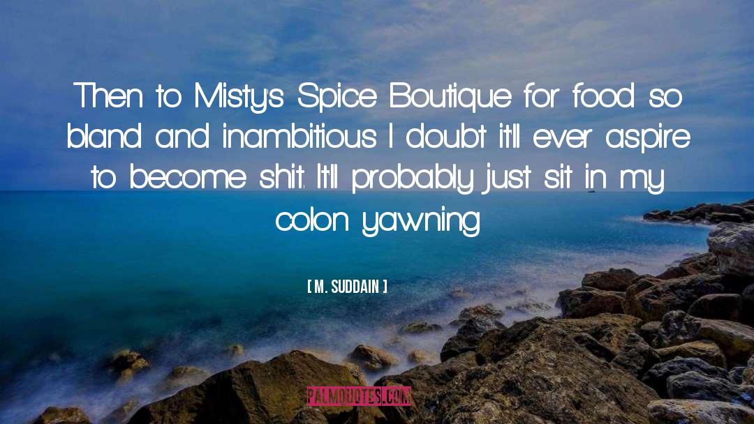 Windfalls Boutique quotes by M. Suddain