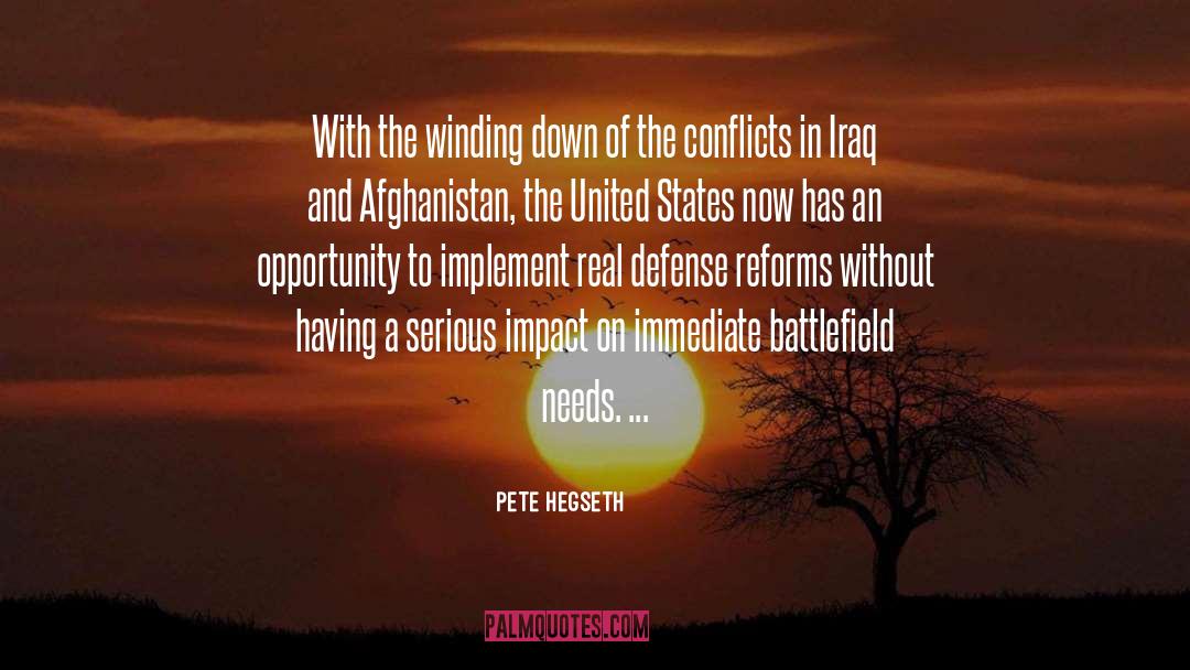 Winding Down quotes by Pete Hegseth
