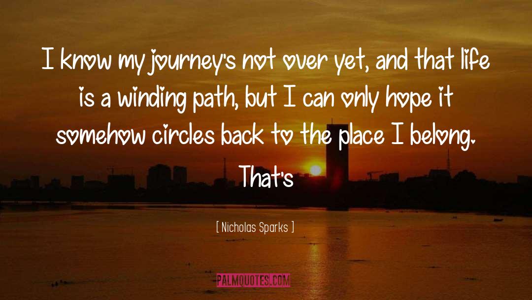Winding quotes by Nicholas Sparks