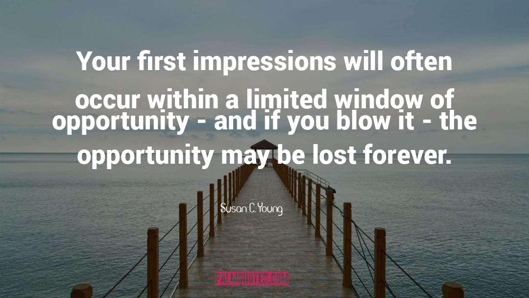 Window Of Opportunity quotes by Susan C. Young
