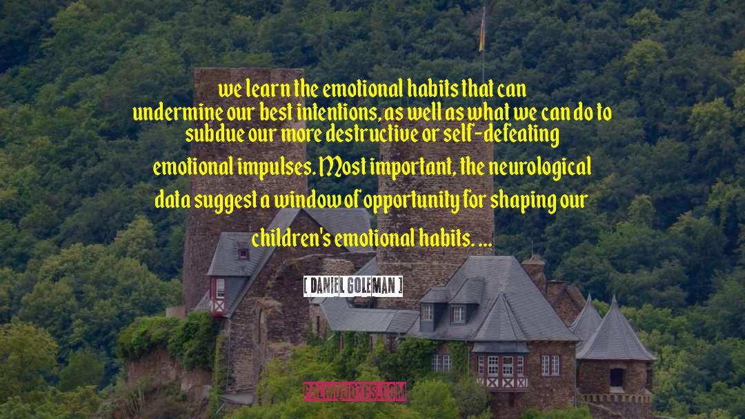 Window Of Opportunity quotes by Daniel Goleman