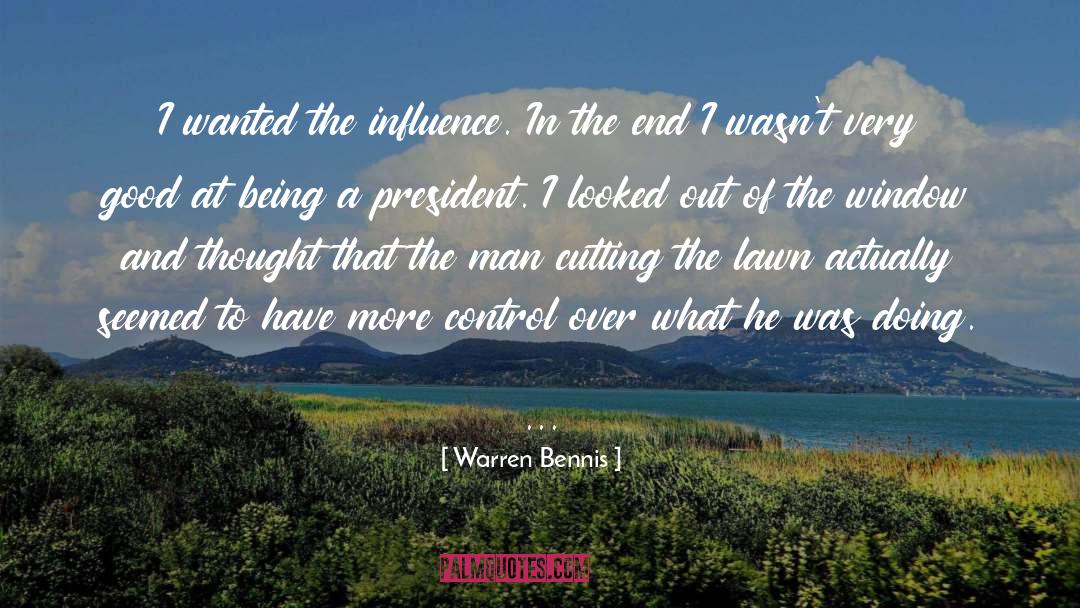 Window quotes by Warren Bennis