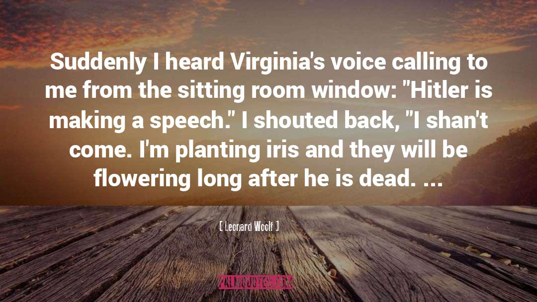 Window quotes by Leonard Woolf