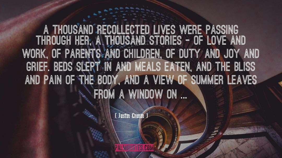 Window quotes by Justin Cronin