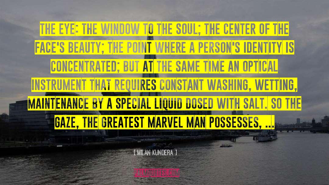 Window To The Soul quotes by Milan Kundera