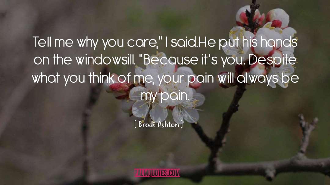 Windowsill quotes by Brodi Ashton