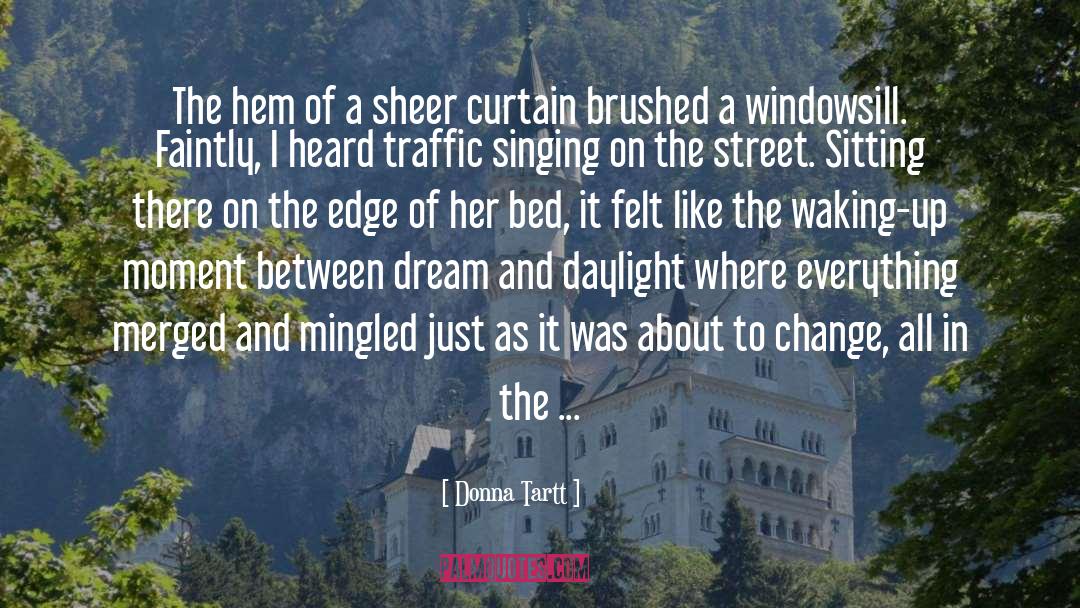 Windowsill quotes by Donna Tartt